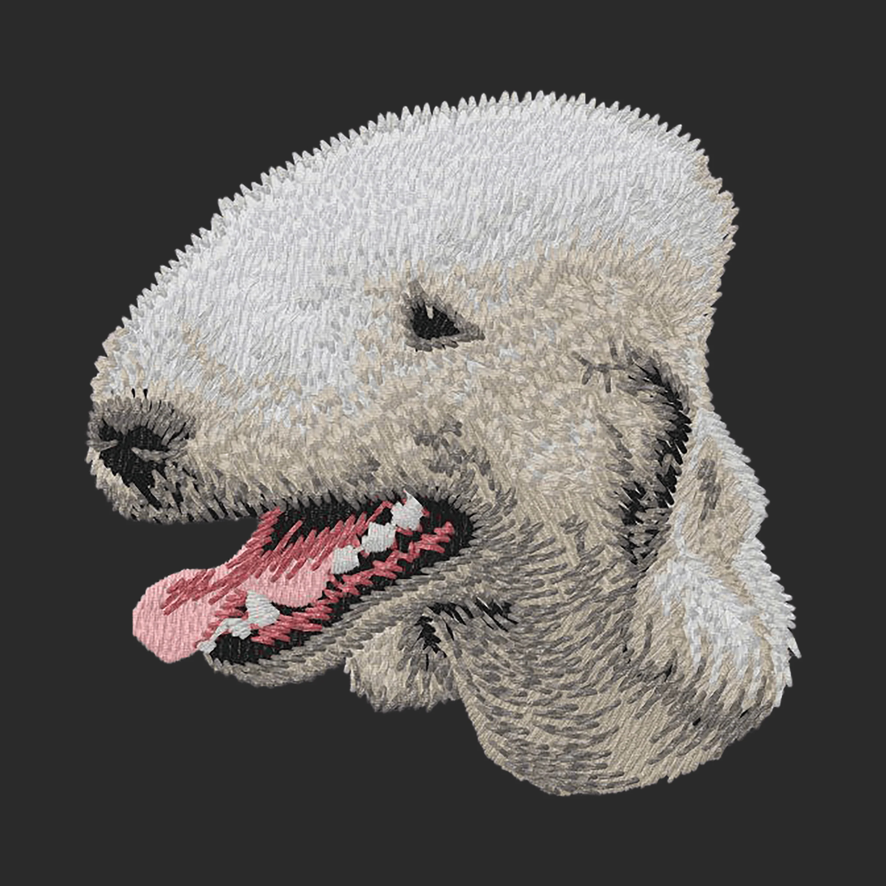 Bedlington Terrier Embroidered Wearable Blanket - Image 8