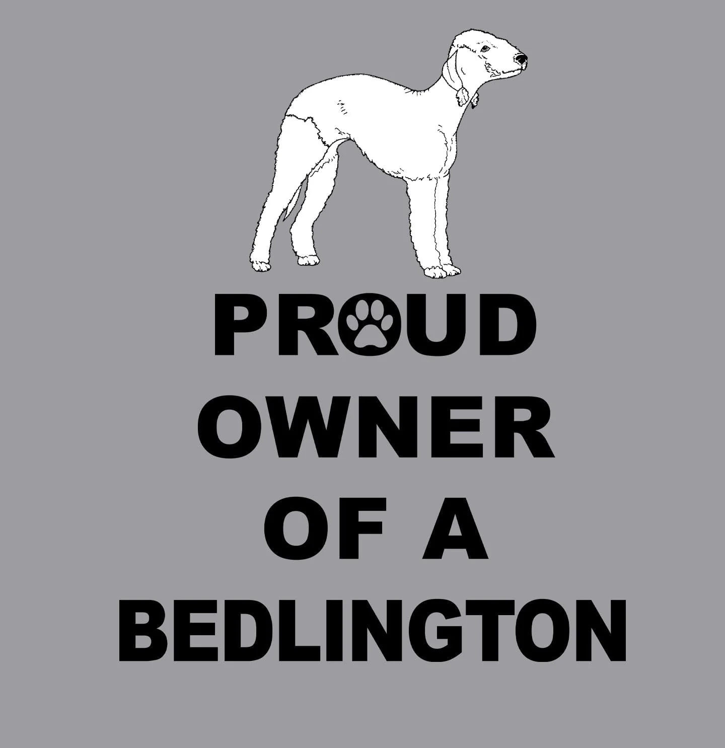 Bedlington Terrier Proud Owner - Women's V-Neck T-Shirt - Image 2