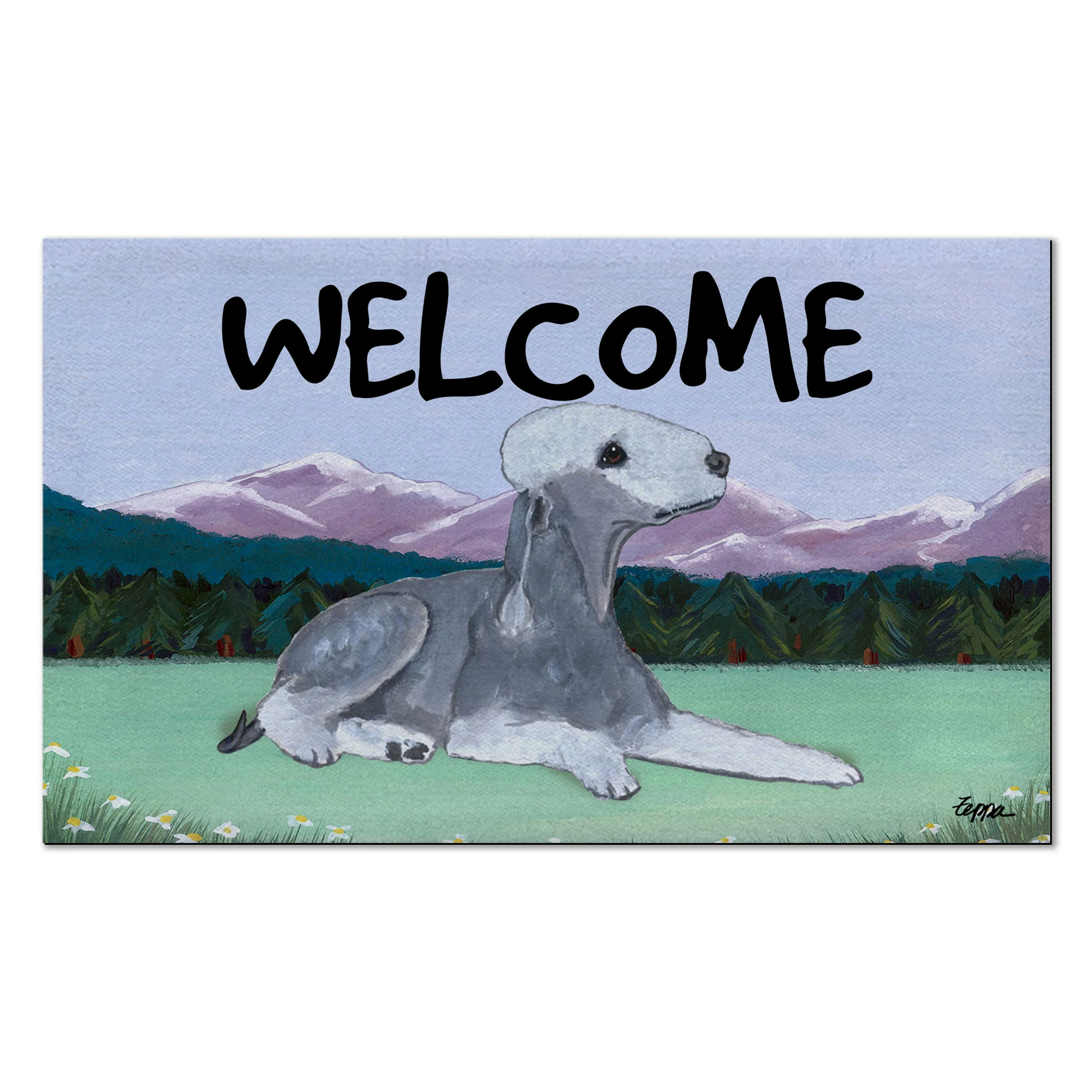 Bedlington Terrier Welcome Mat - Image 3