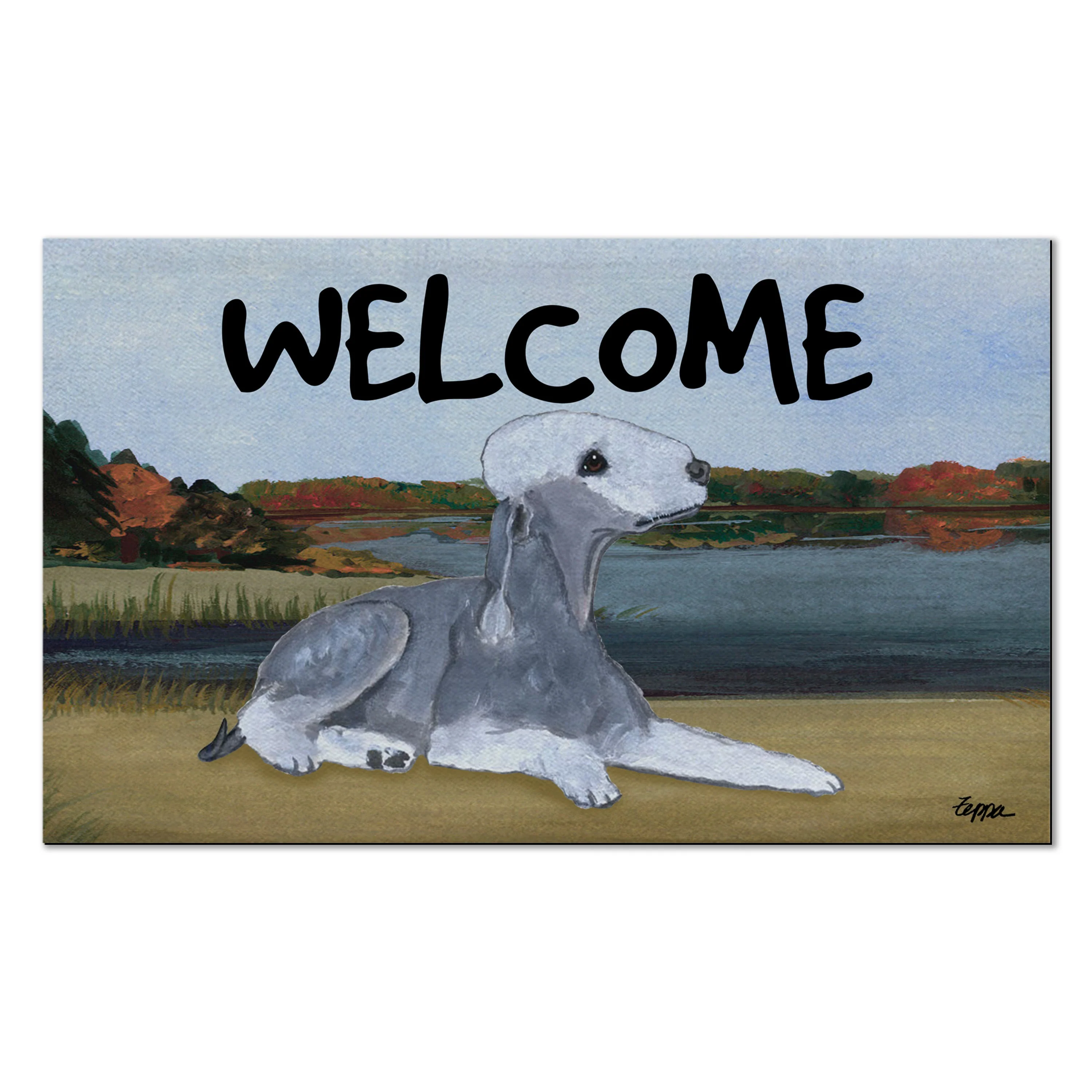 Bedlington Terrier Welcome Mat - Image 4