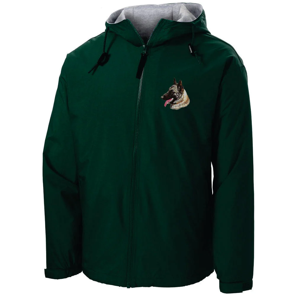 Belgian Malinois Embroidered Hooded Jacket - Image 3