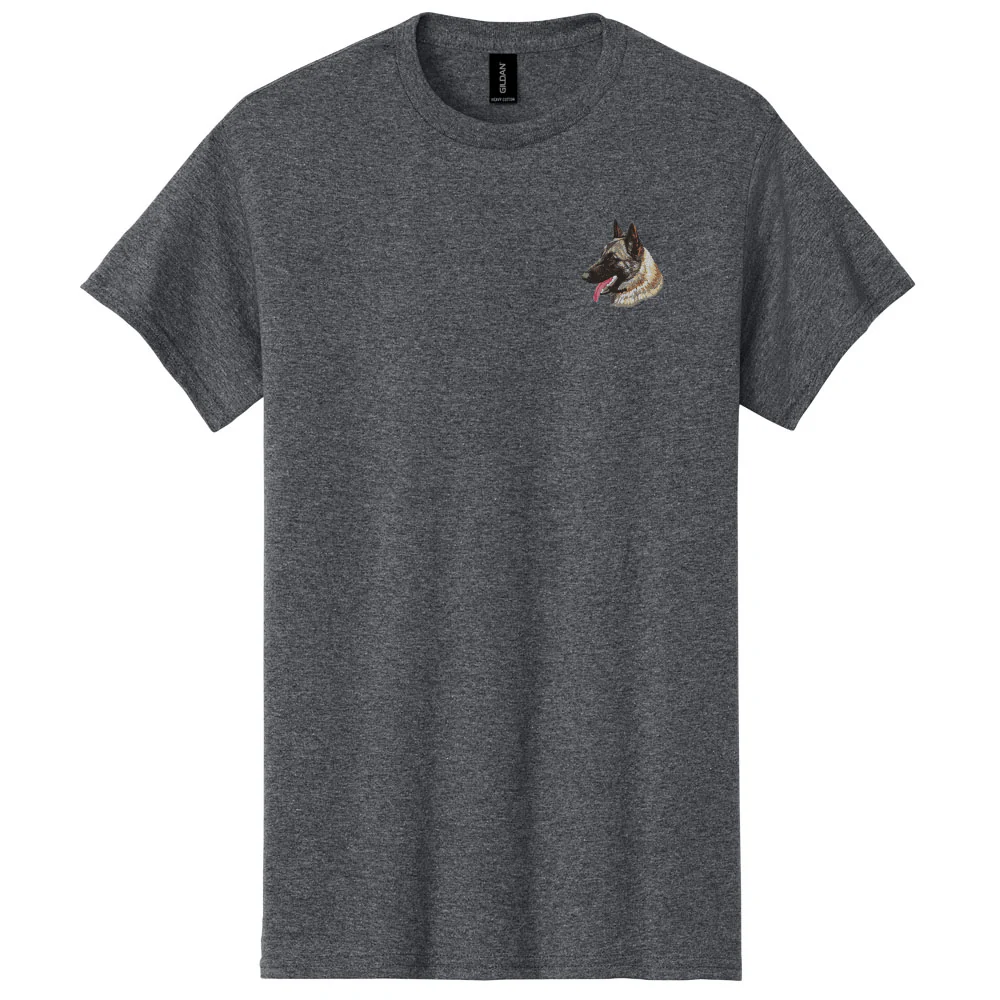 Belgian Malinois Embroidered Men's T-Shirt - Image 2