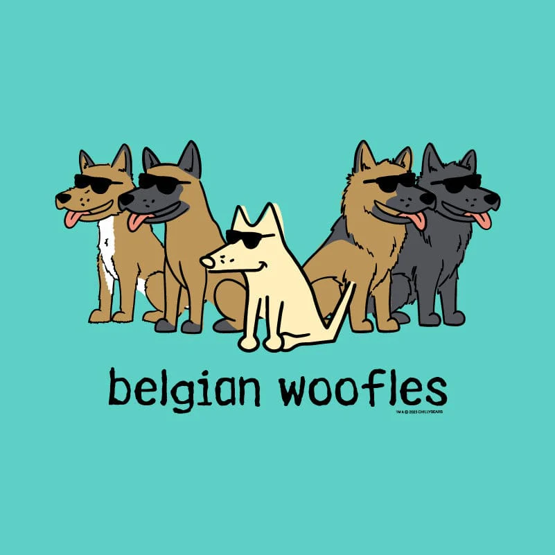 Belgian Woofles - Ladies T-Shirt V-Neck - Image 2