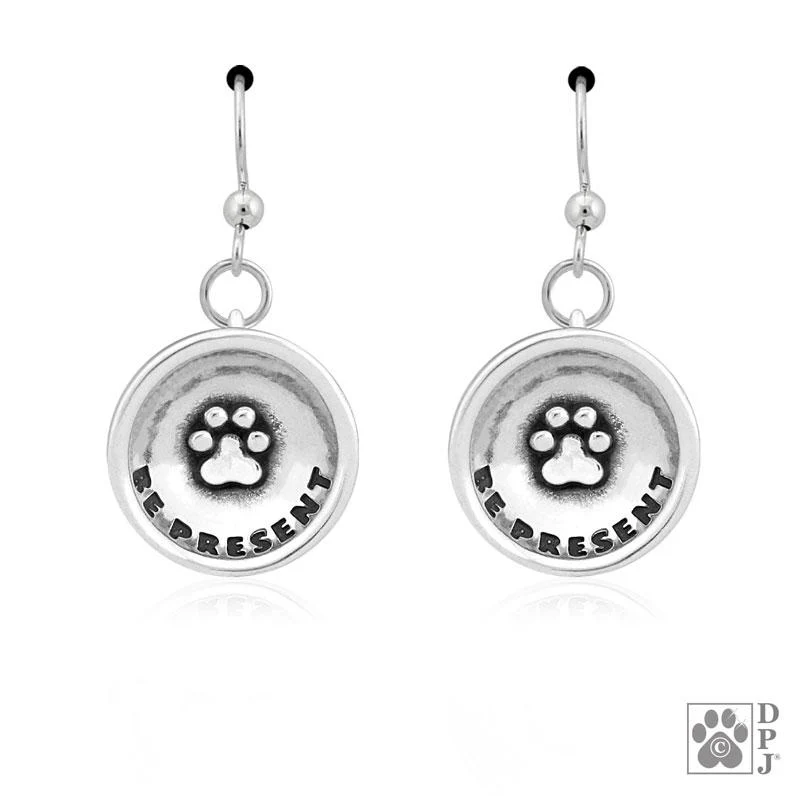 Be Present Paw Earrings - Image 2