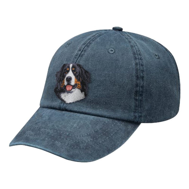 Bernese Mountain Dog Embroidered Baseball Cap