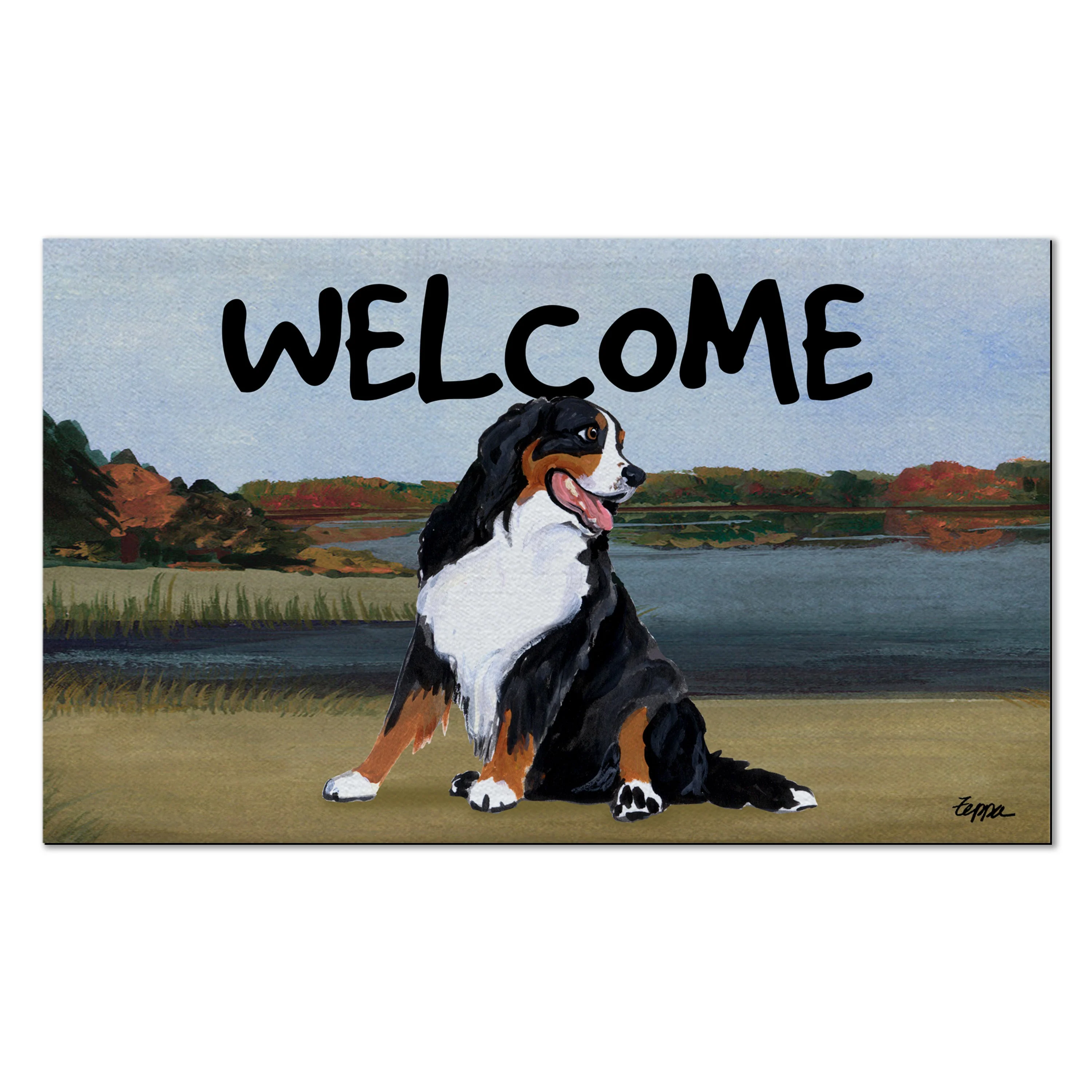 Bernese Mountain Dog Welcome Mat - Image 2