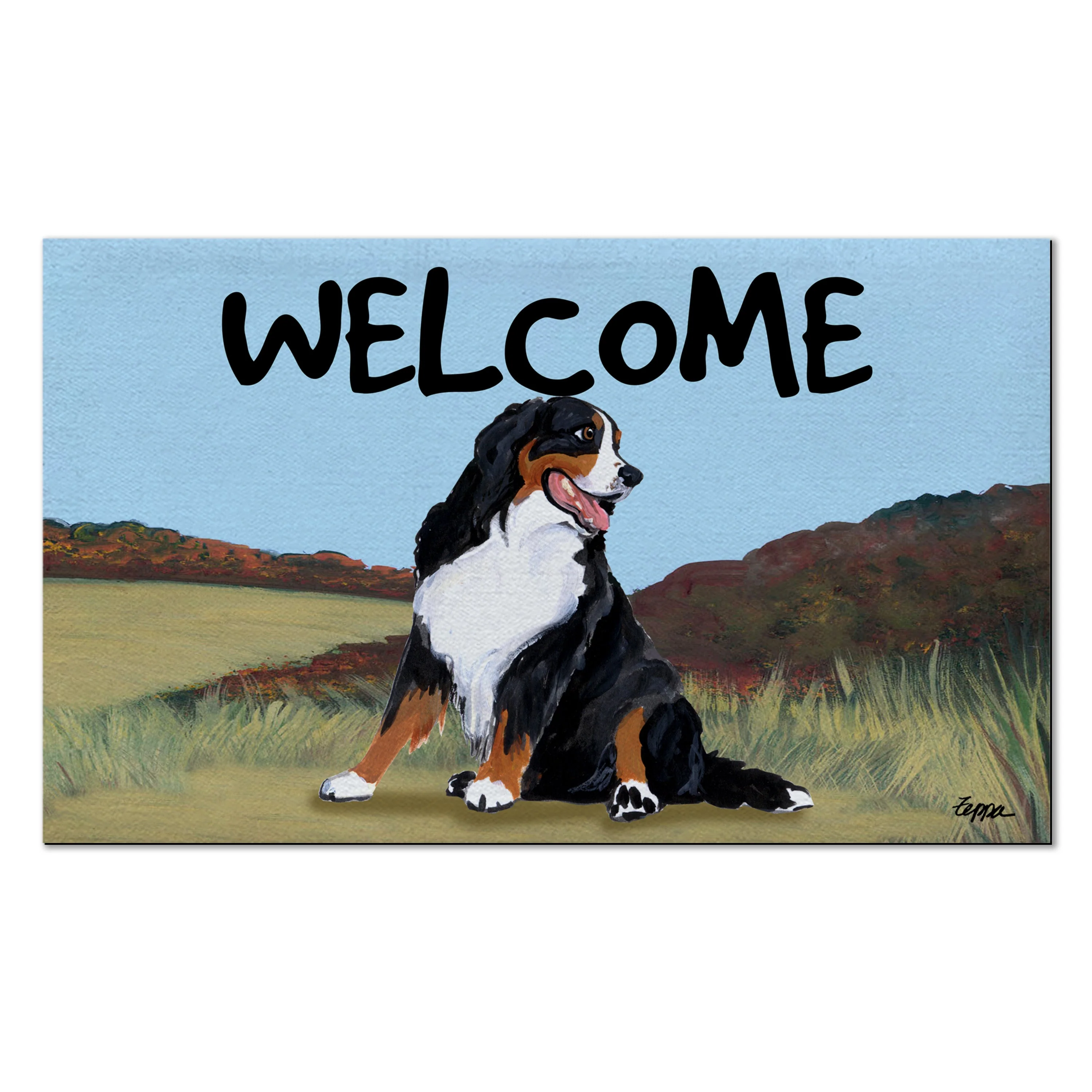 Bernese Mountain Dog Welcome Mat - Image 3