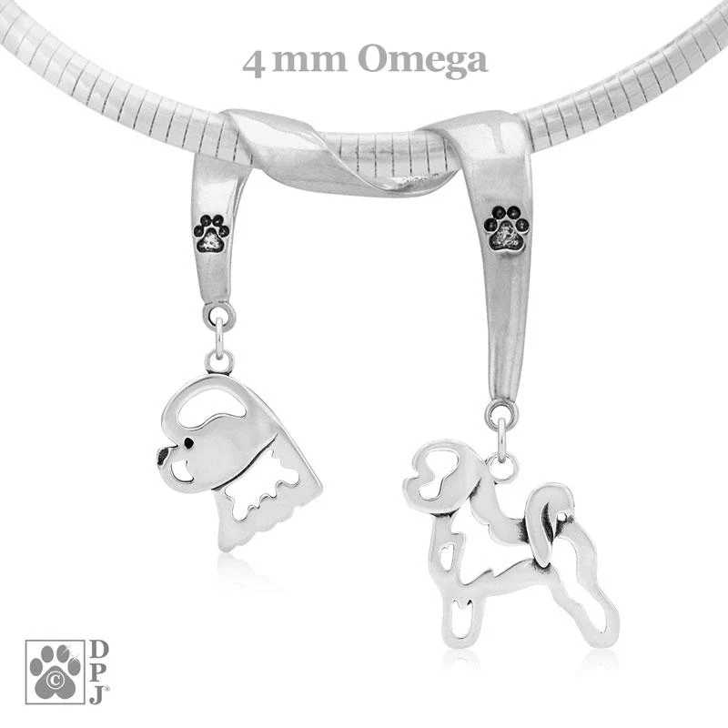 Bichon Frise, Charm Holder, Necklace - Image 2