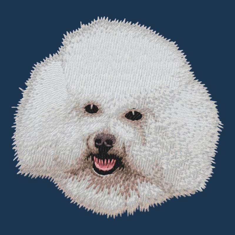 Bichon Frise Embroidered Men's Denim Shirt - Image 2