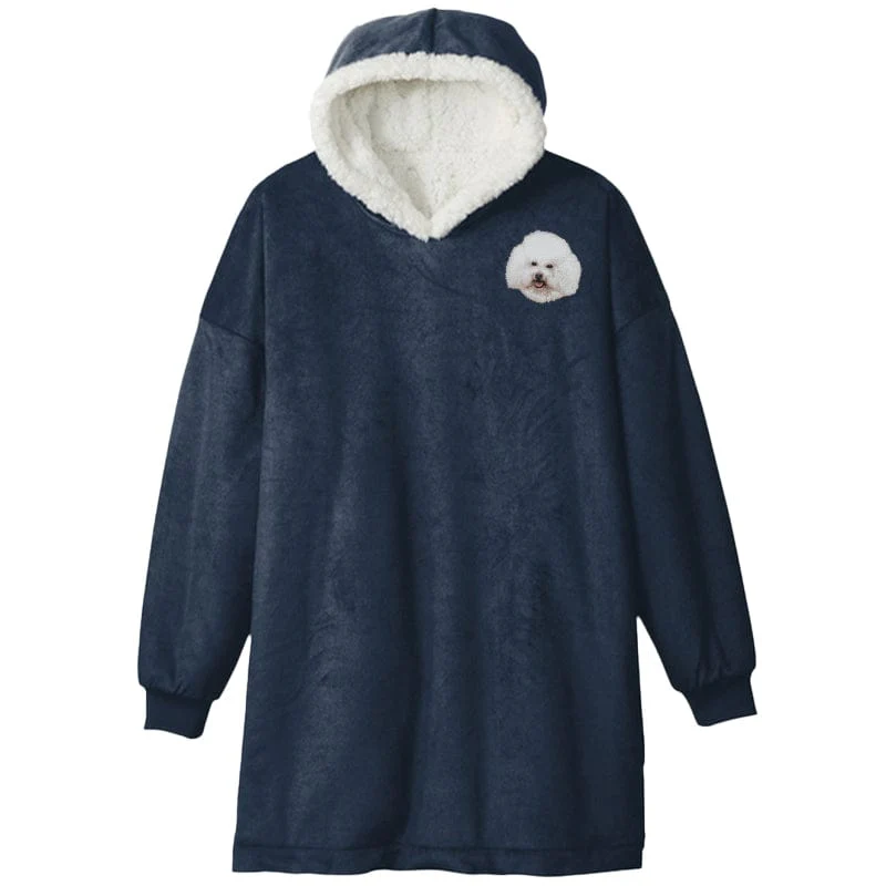 Bichon Frise Embroidered Wearable Blanket - Image 3