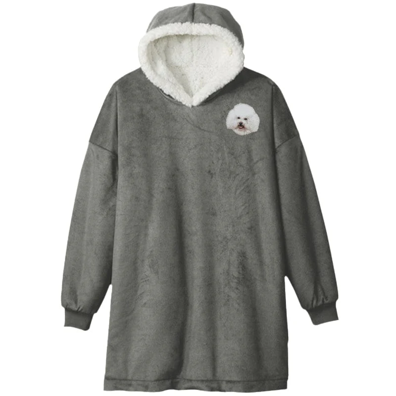 Bichon Frise Embroidered Wearable Blanket - Image 5