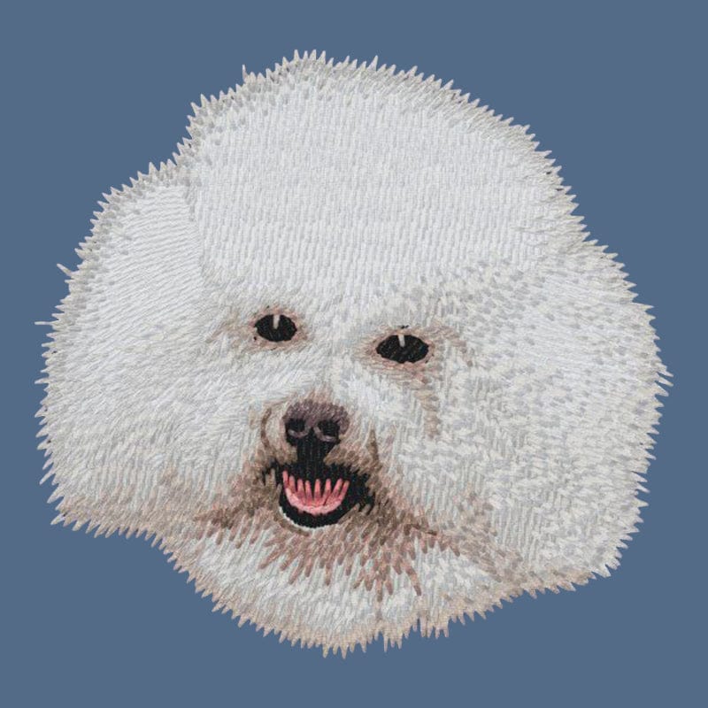 Bichon Frise Embroidered Women's Denim Shirt - Image 2