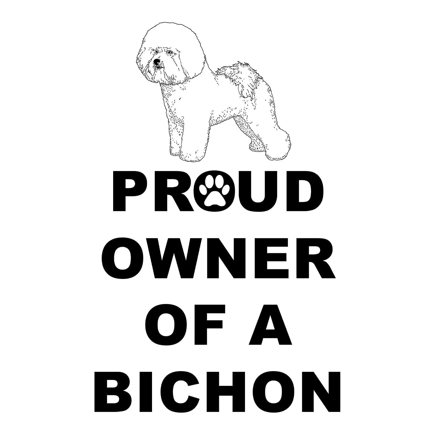 Bichon Frise Proud Owner - Women's V-Neck T-Shirt - Image 2