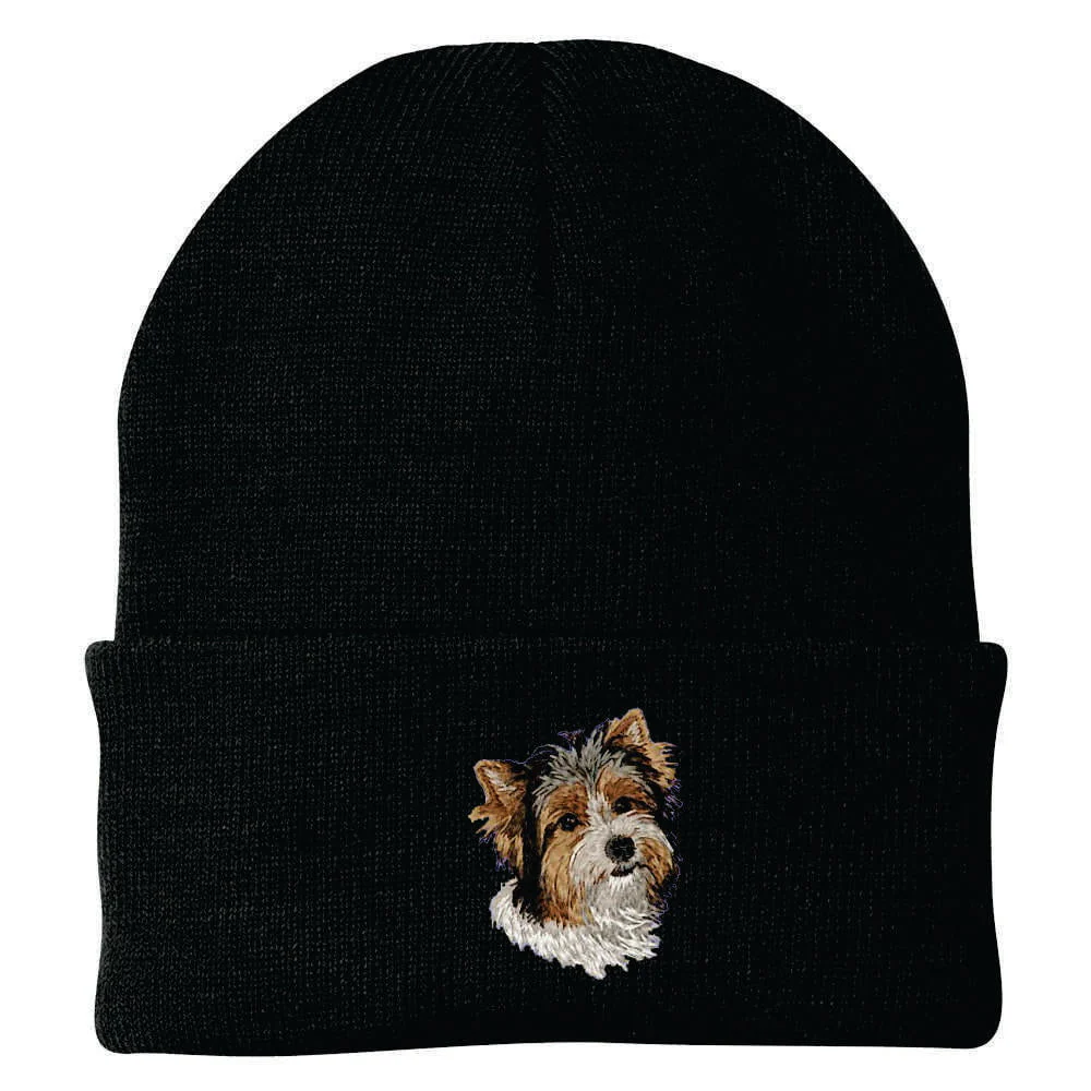Biewer Terrier Embroidered Beanie - Image 5