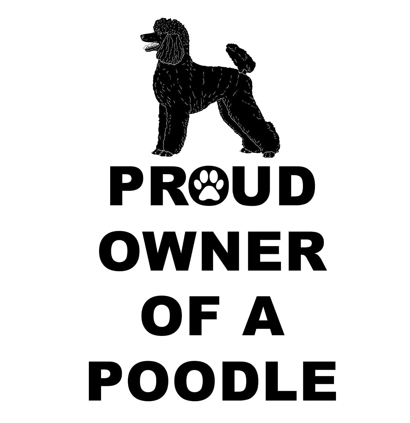 Black Poodle Proud Owner - Women's V-Neck T-Shirt - Image 2