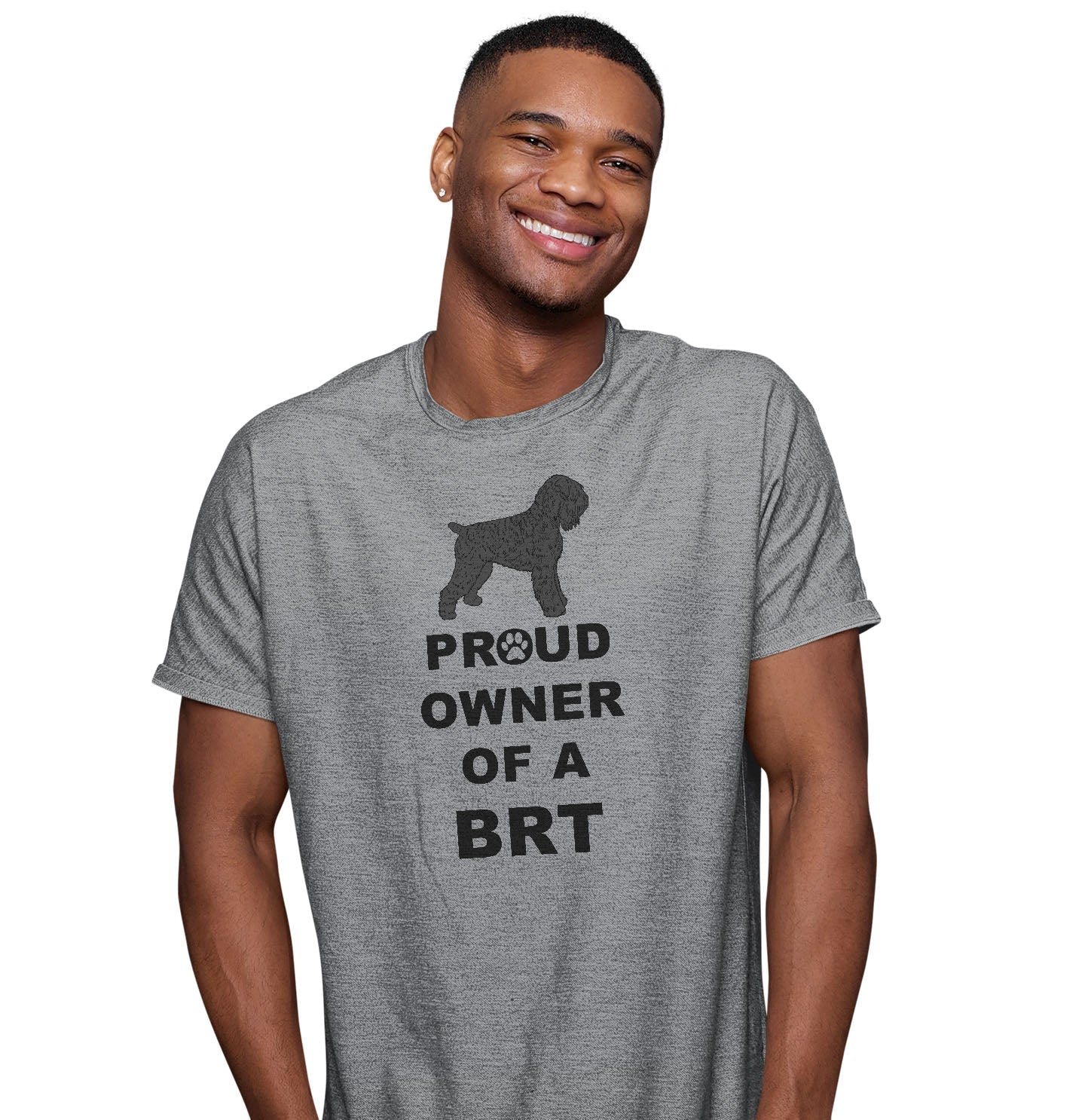 Black Russian Terrier Proud Owner - Adult Unisex T-Shirt - Image 3