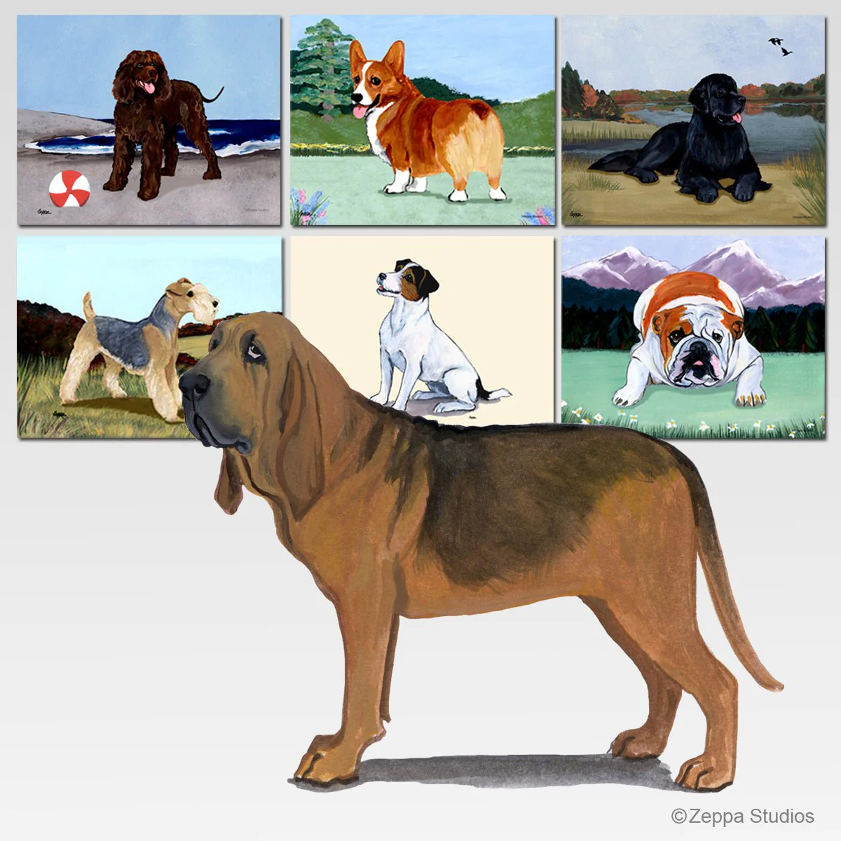 Bloodhound Scenic Cutting Board