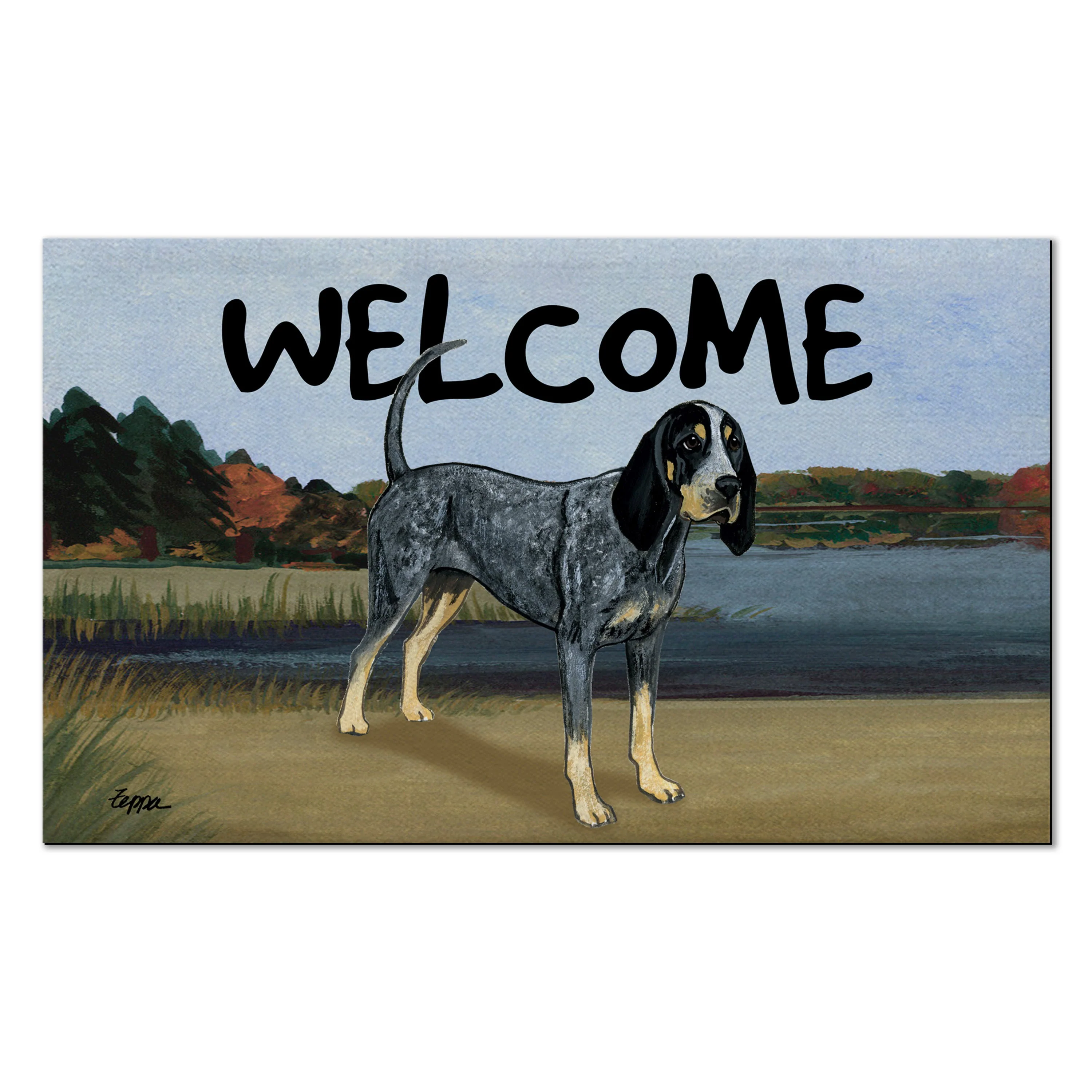 Bluetick Coonhound Welcome Mat - Image 3