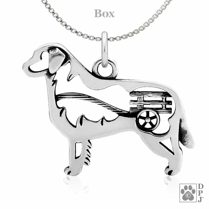 Bernese Mountain Dog w/Cart, Body, Pendant - Image 3