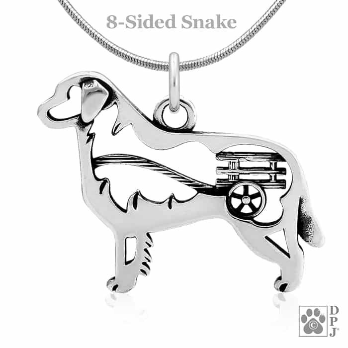 Bernese Mountain Dog w/Cart, Body, Pendant - Image 4