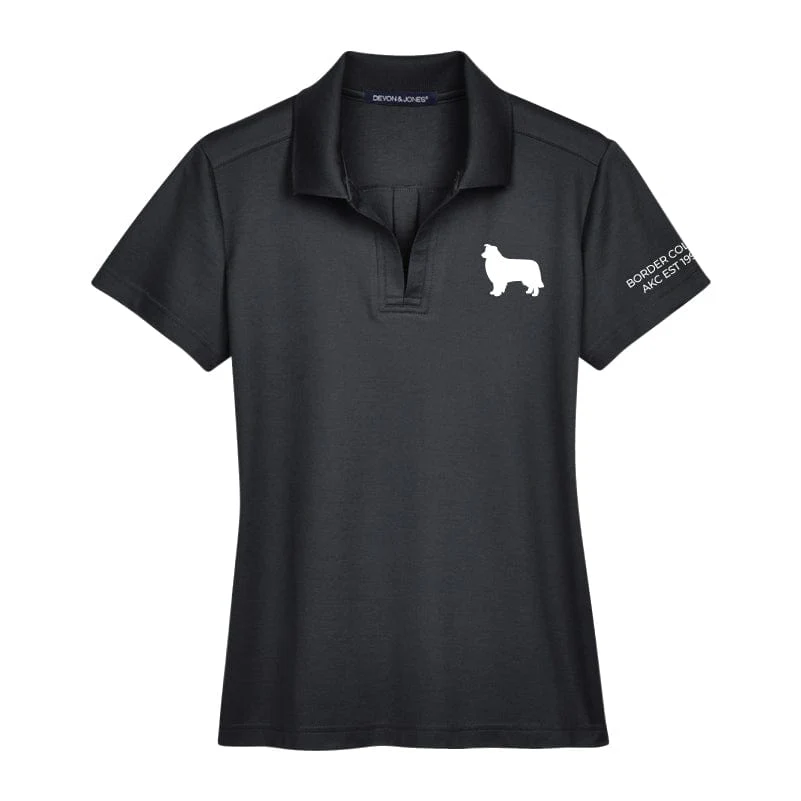 Border Collie Embroidered AKC Women's Polo - Image 4