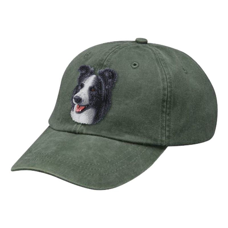 Border Collie Embroidered Baseball Cap - Image 7