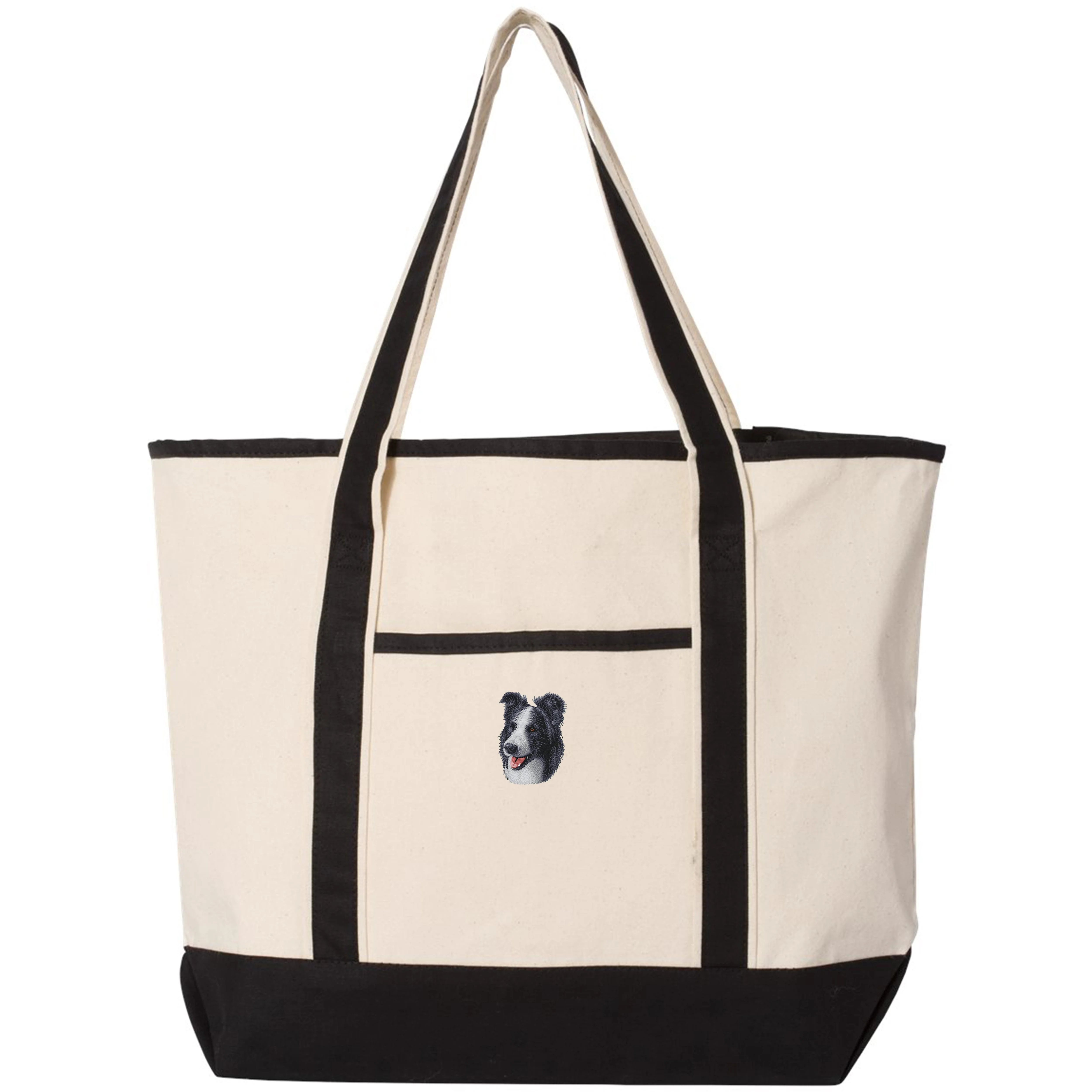 Border Collie Embroidered Tote