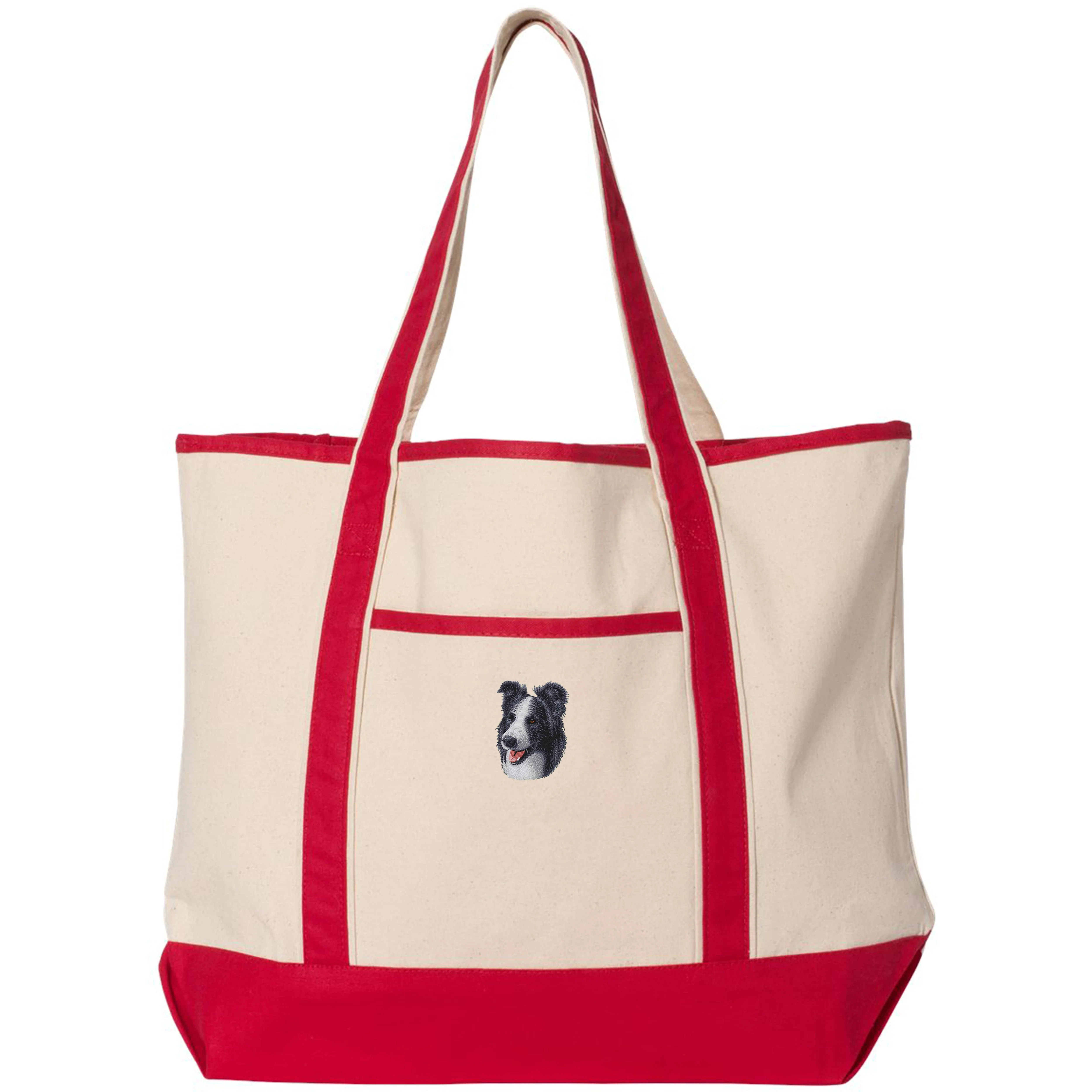 Border Collie Embroidered Tote - Image 3