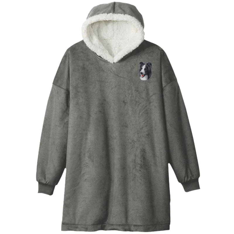 Border Collie Embroidered Wearable Blanket - Image 3