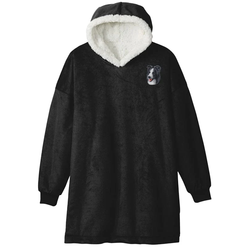 Border Collie Embroidered Wearable Blanket - Image 4