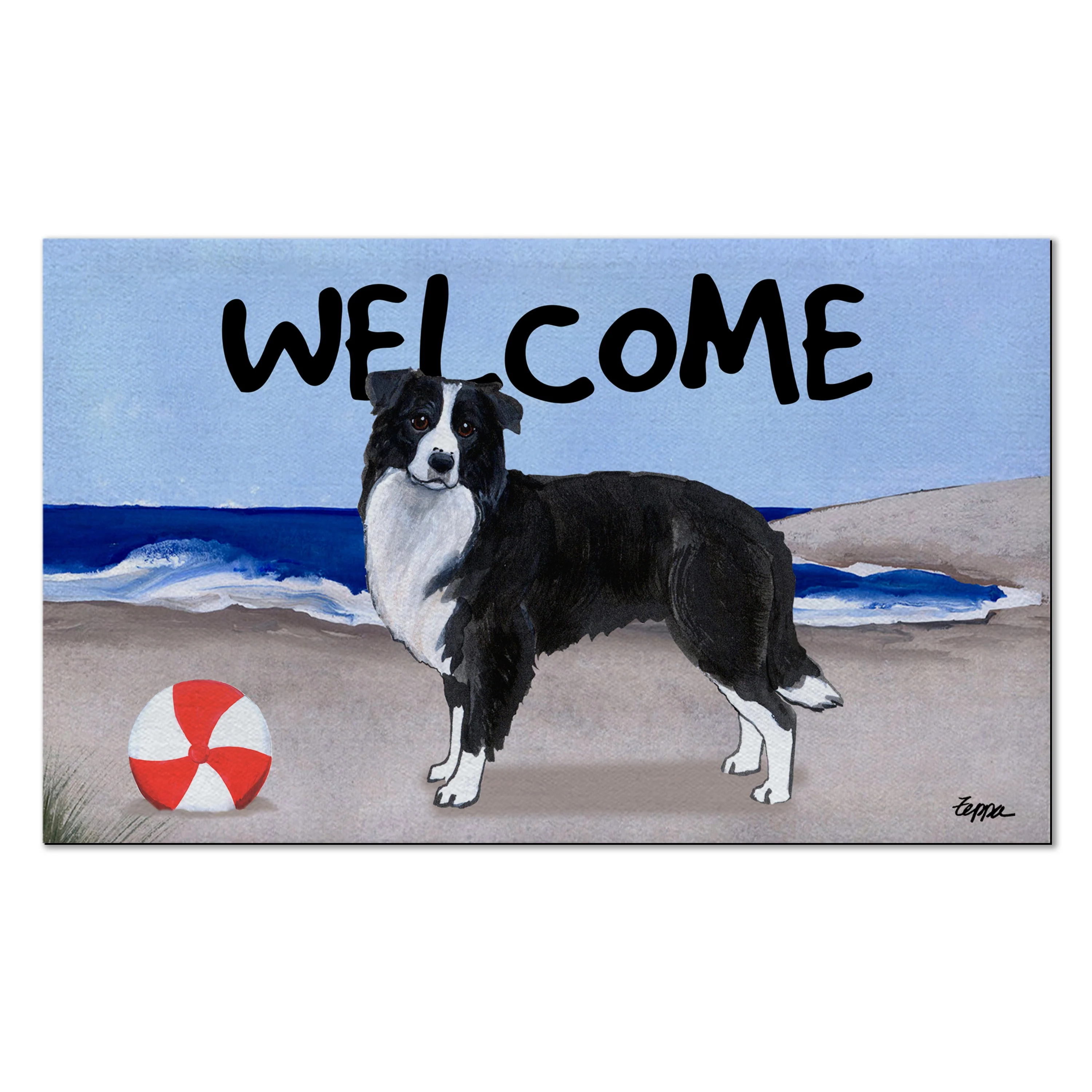 Border Collie Welcome Mat - Image 2
