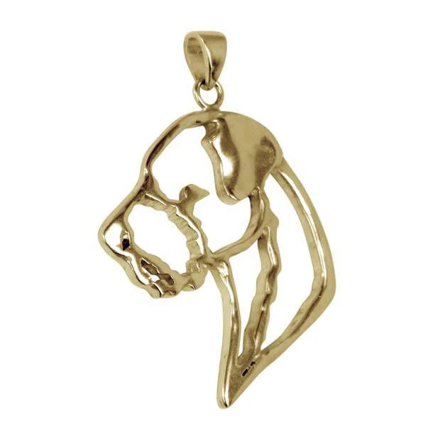 Border Terrier 14K Gold Cut Out Pendant - Image 2