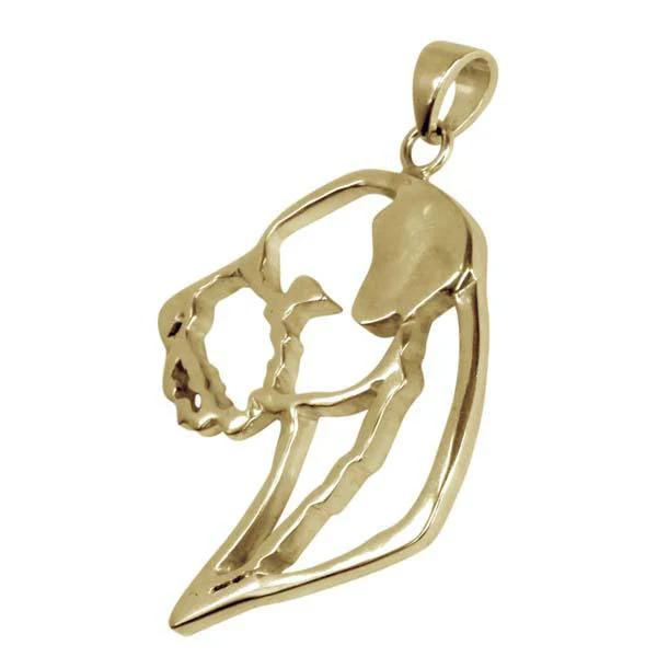 Border Terrier 14K Gold Cut Out Pendant - Image 3