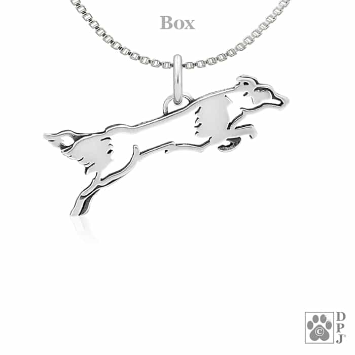 Border Collie, Flying, Pendant - Image 2