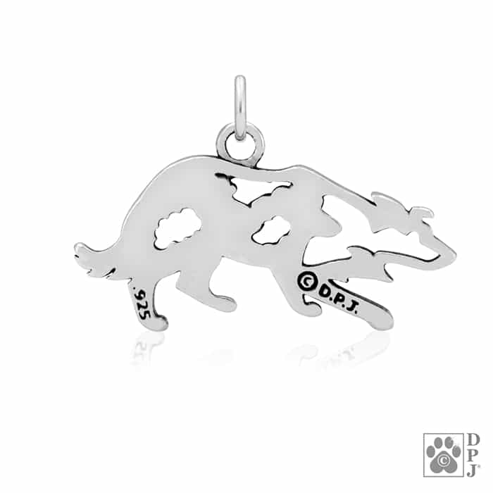 Border Collie Crouch w/Sheep, Body, Pendant - Image 2