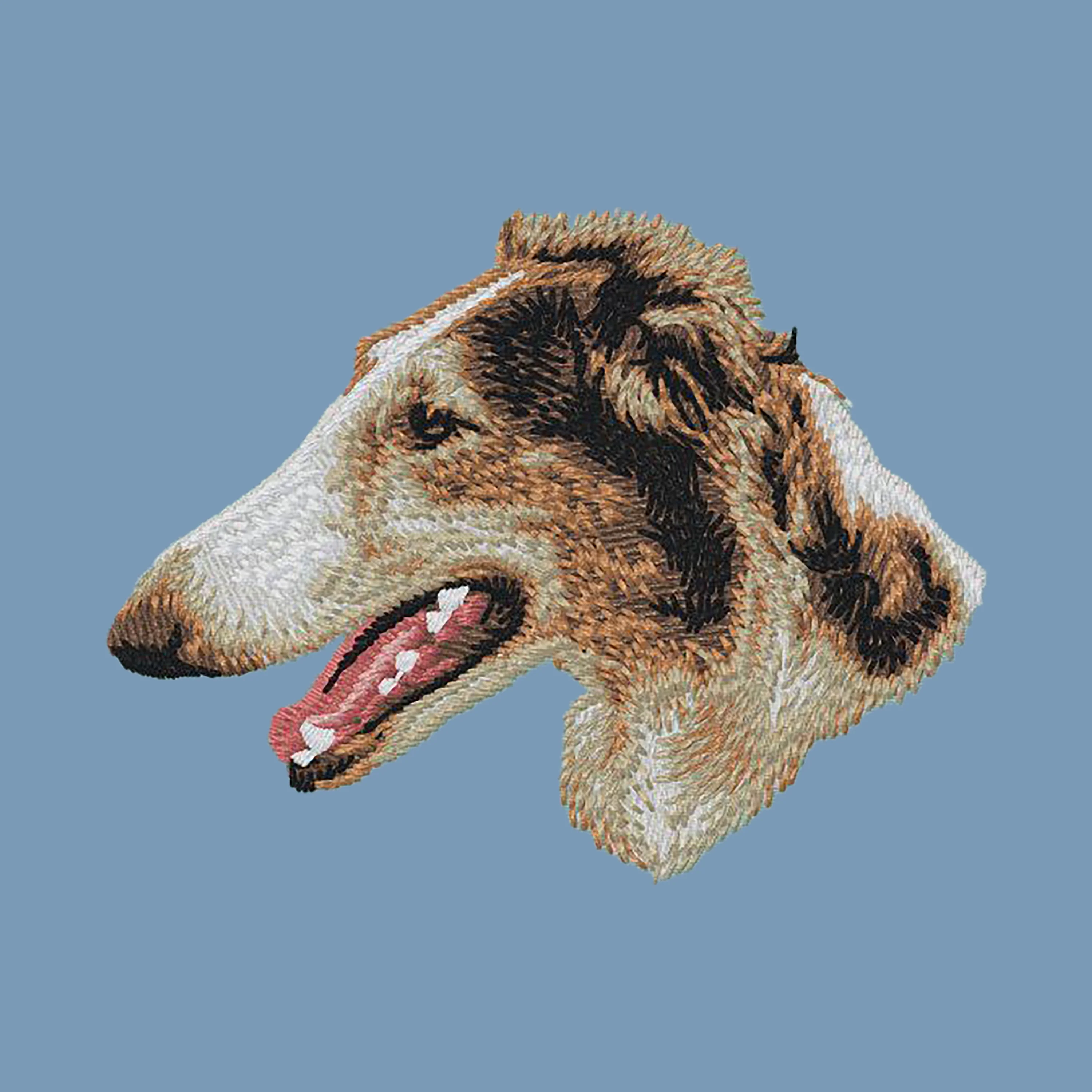 Borzoi Embroidered Men's Denim Shirt - Image 2