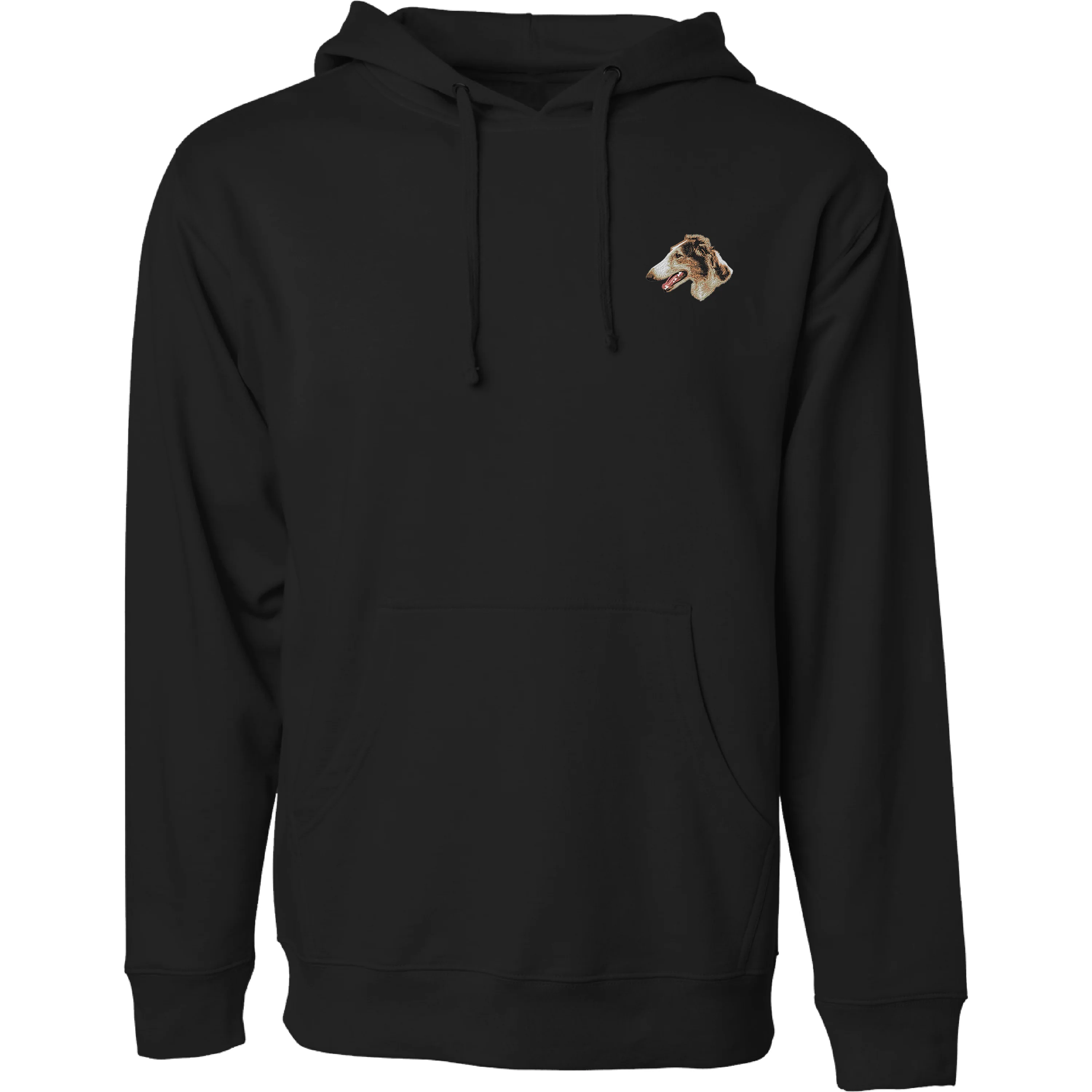 Borzoi Embroidered Sweatshirt Hoodie