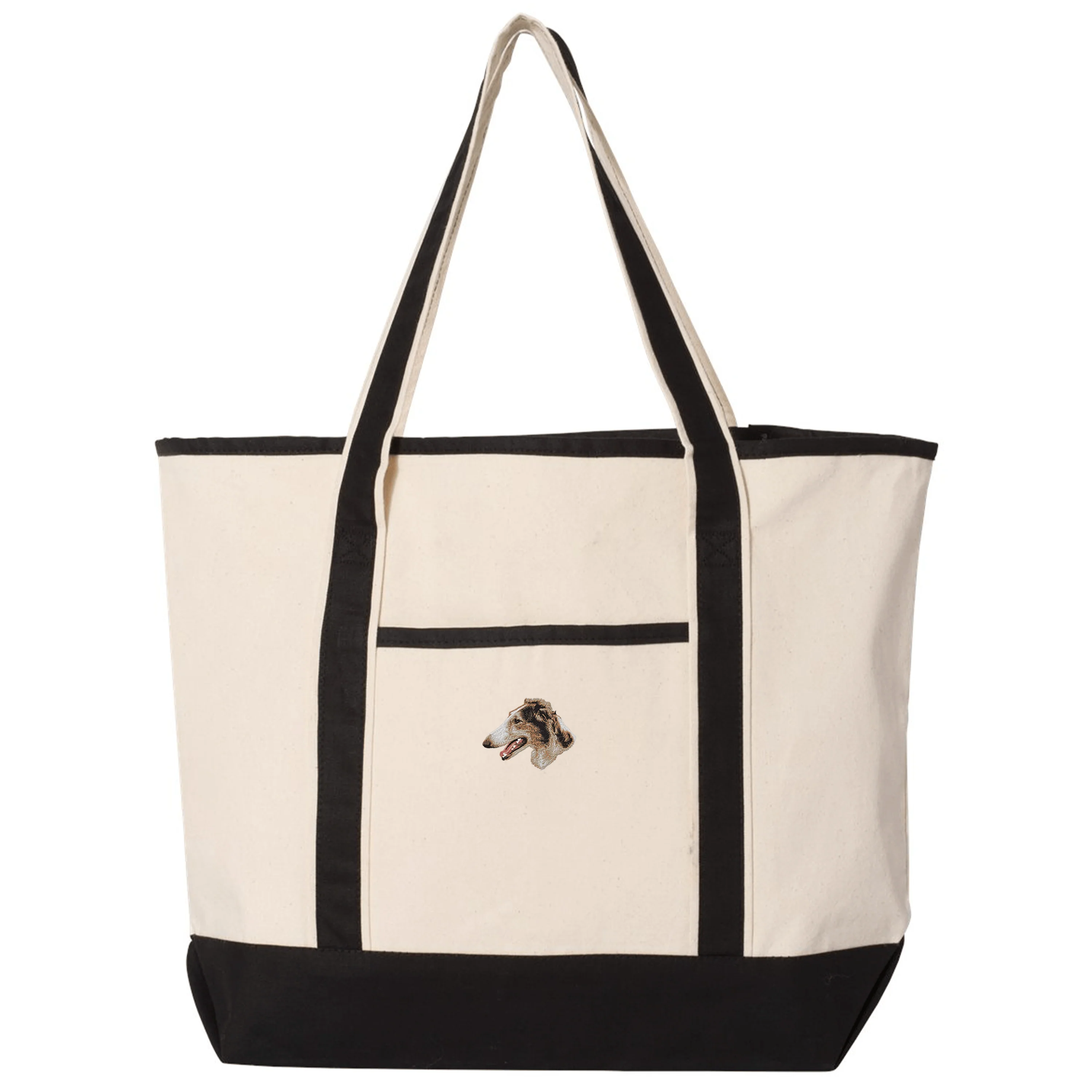 Borzoi Embroidered Tote