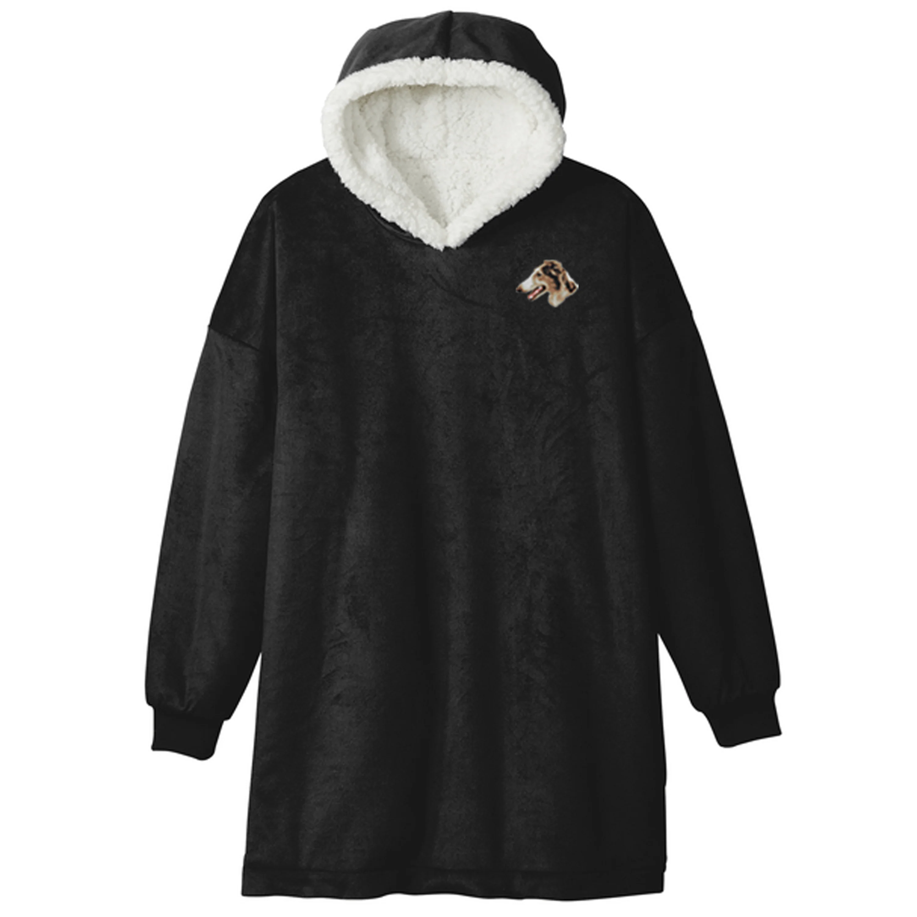 Borzoi Embroidered Wearable Blanket