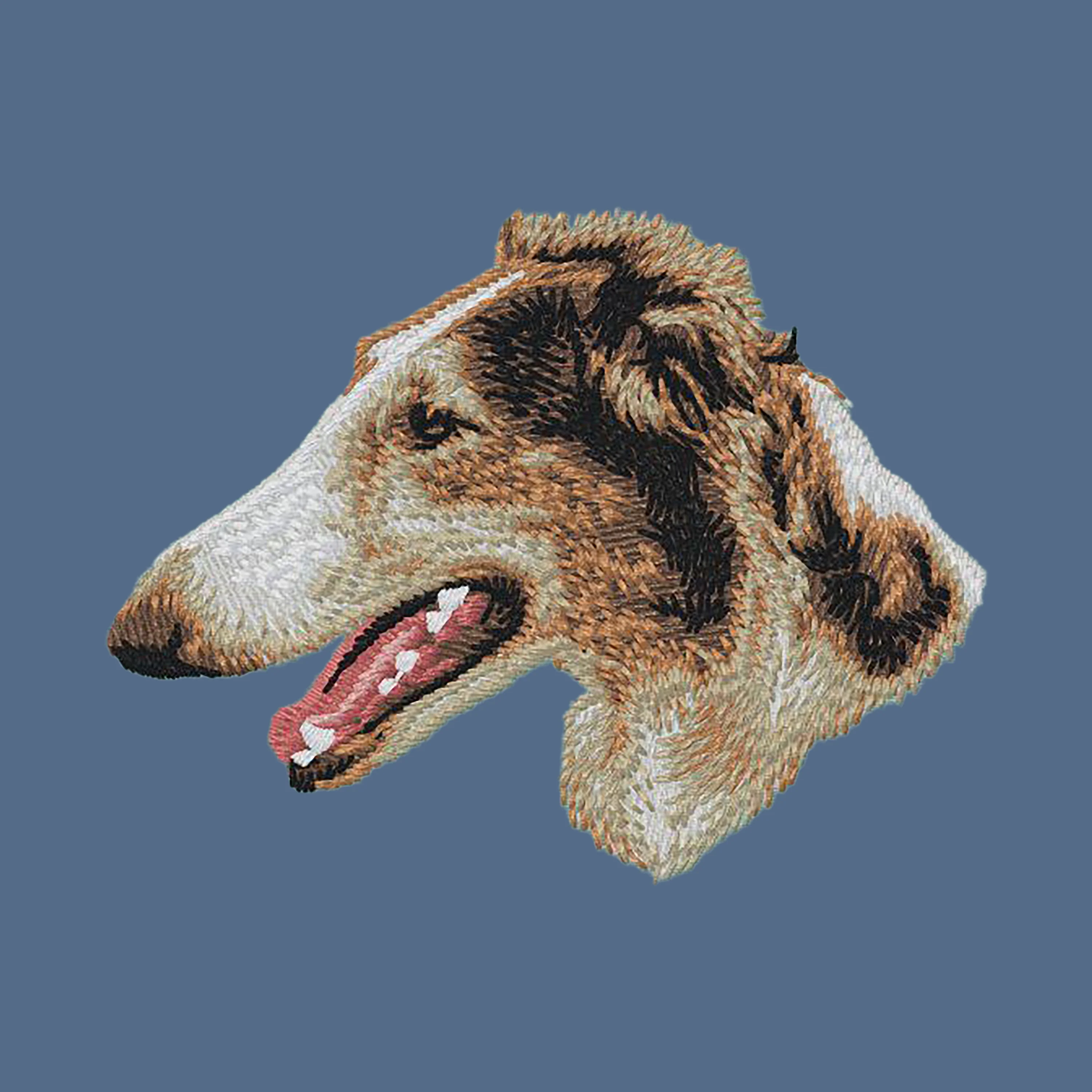 Borzoi Embroidered Women's Denim Shirt - Image 2
