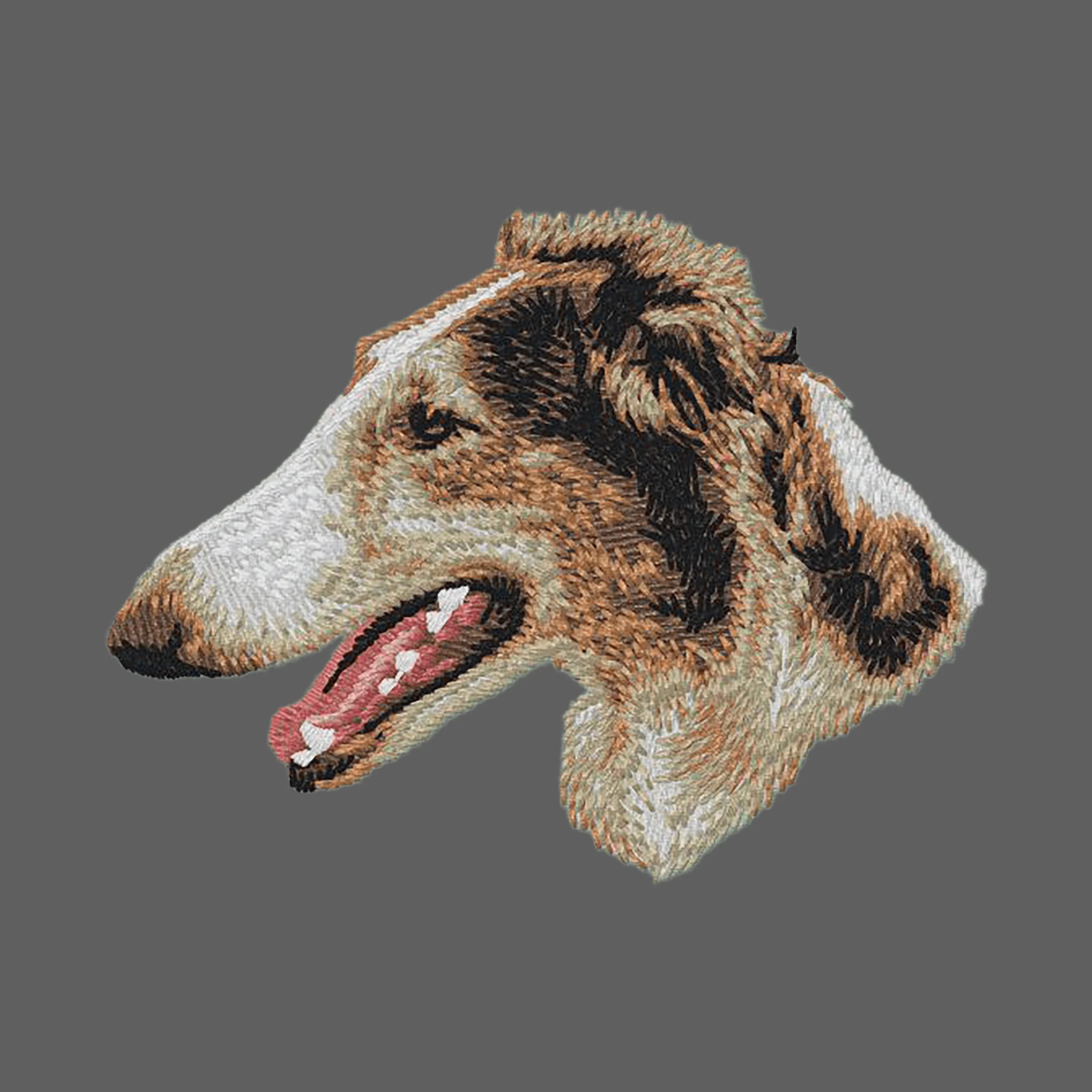 Borzoi Embroidered Women's Fleece Jacket - Image 2