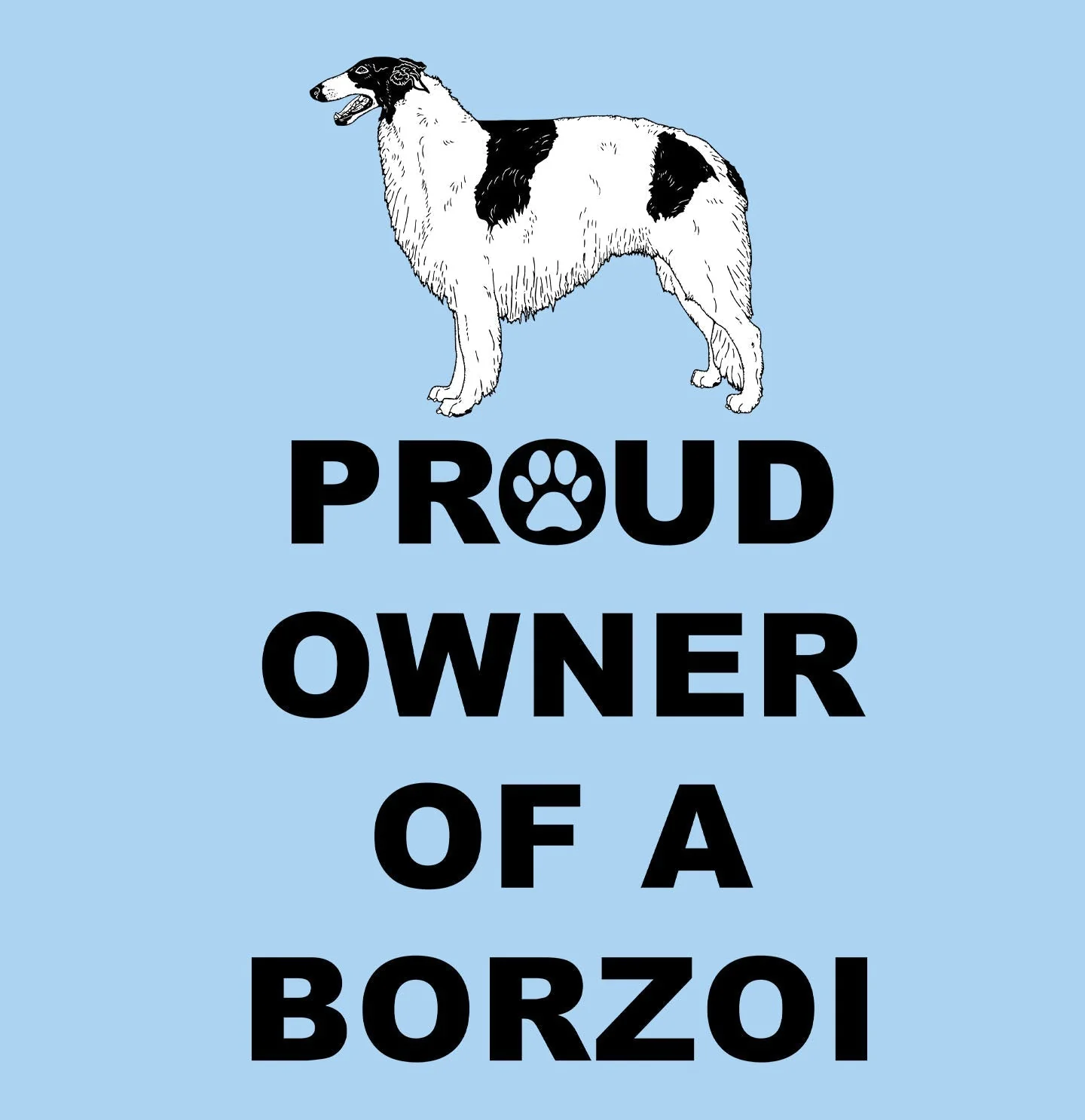 Borzoi Proud Owner - Adult Unisex T-Shirt - Image 2