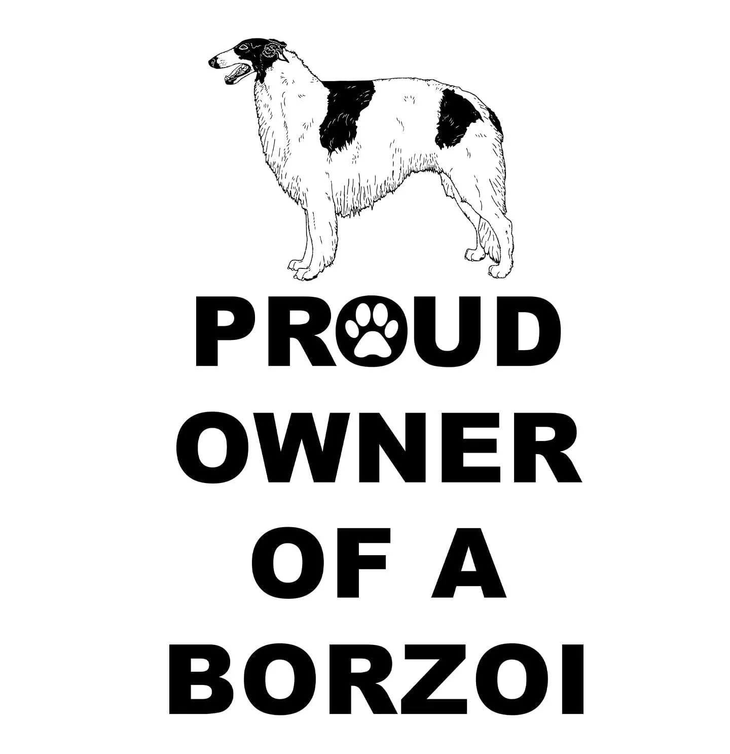 Borzoi Proud Owner - Women's V-Neck T-Shirt - Image 2