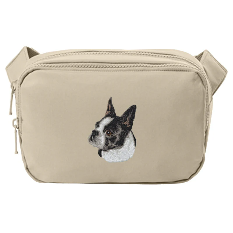 Boston Terrier Embroidered Crossbody Bag - Image 3