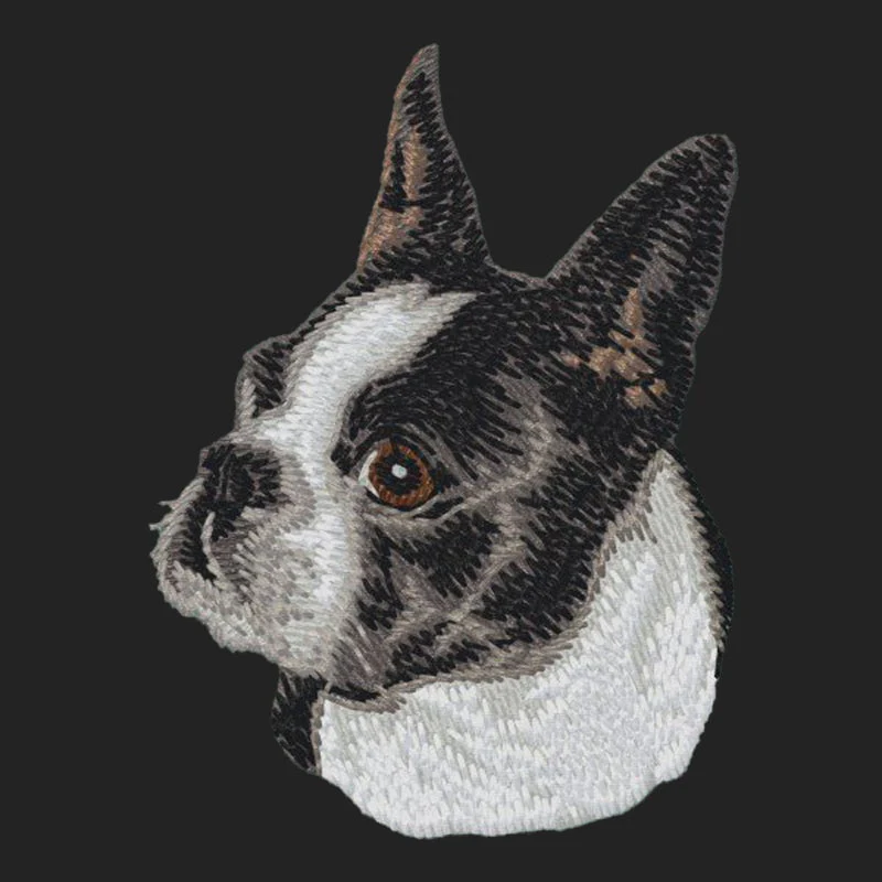 Boston Terrier Embroidered Sweatshirt Hoodie - Image 4