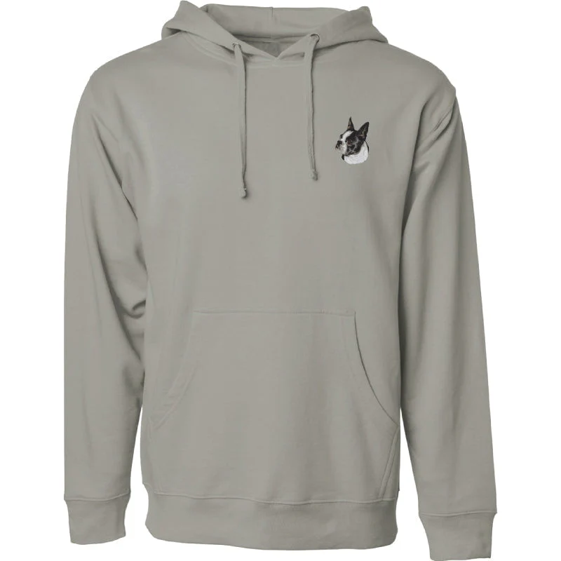 Boston Terrier Embroidered Sweatshirt Hoodie - Image 5