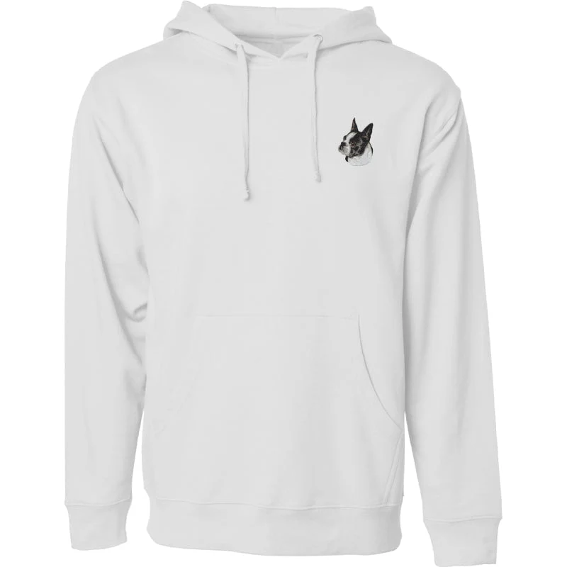 Boston Terrier Embroidered Sweatshirt Hoodie - Image 7