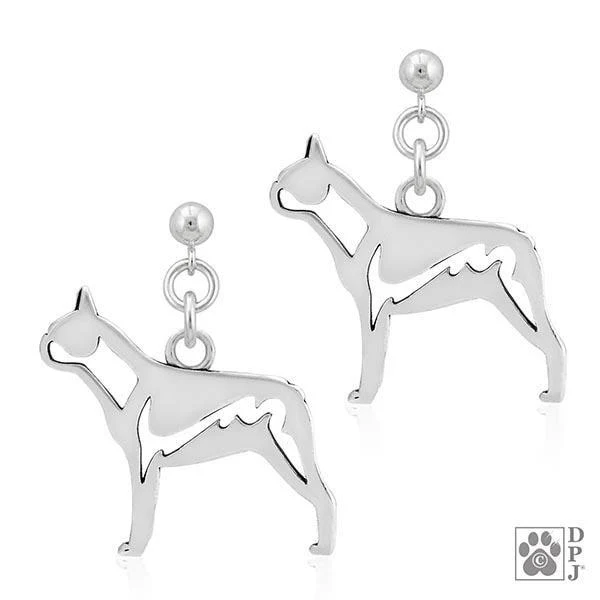 Boston Terrier, Body, Earring - Image 2