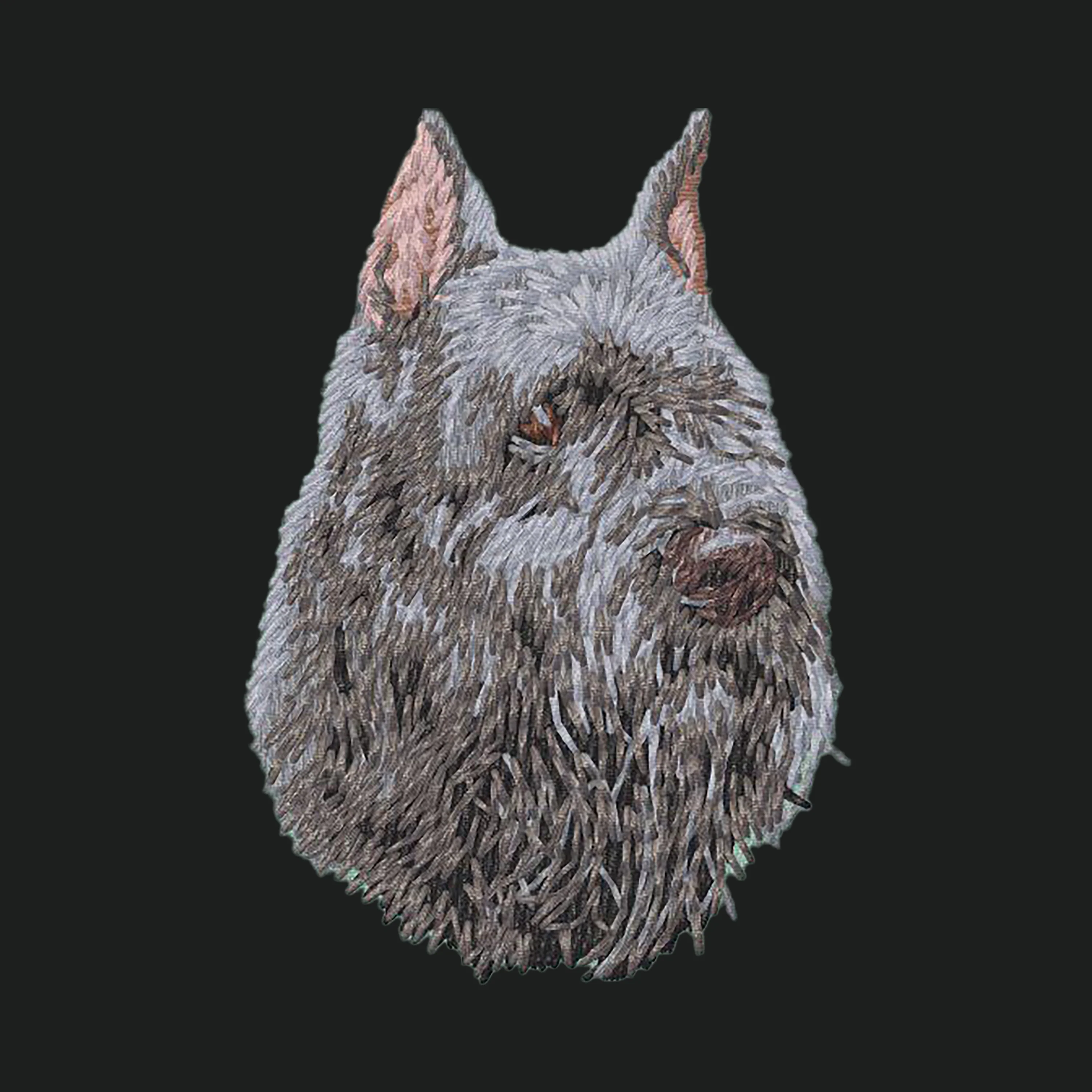 Bouvier des Flandres Embroidered Crossbody Bag - Image 4