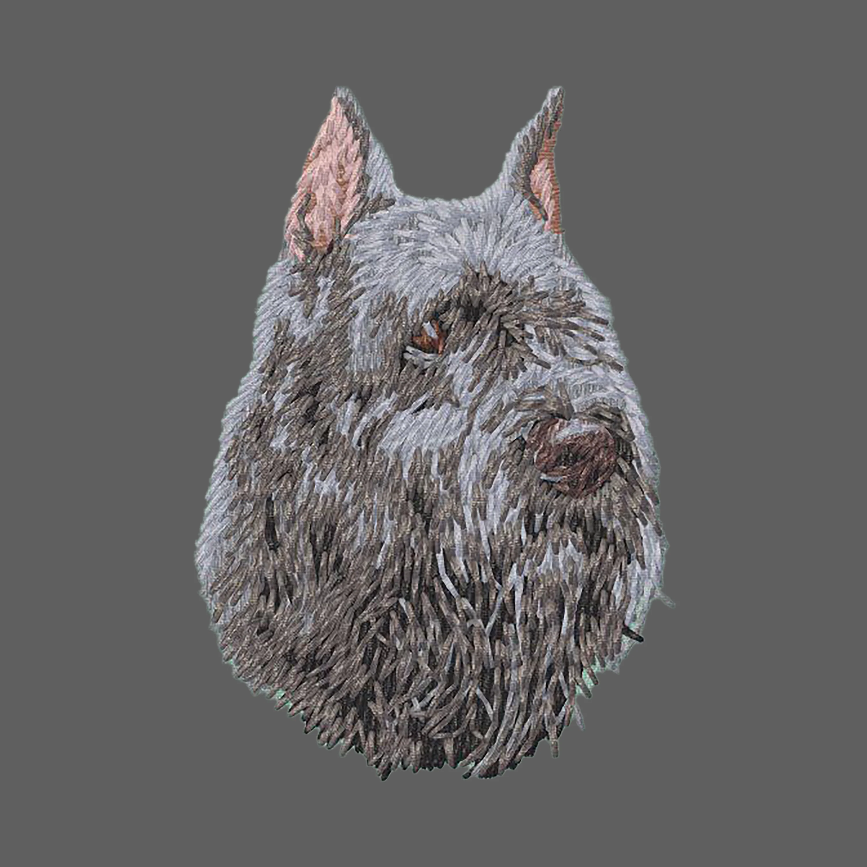 Bouvier des Flandres Embroidered Women's Fleece Jacket - Image 2